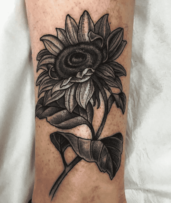 Sunflower Tattoo Shot