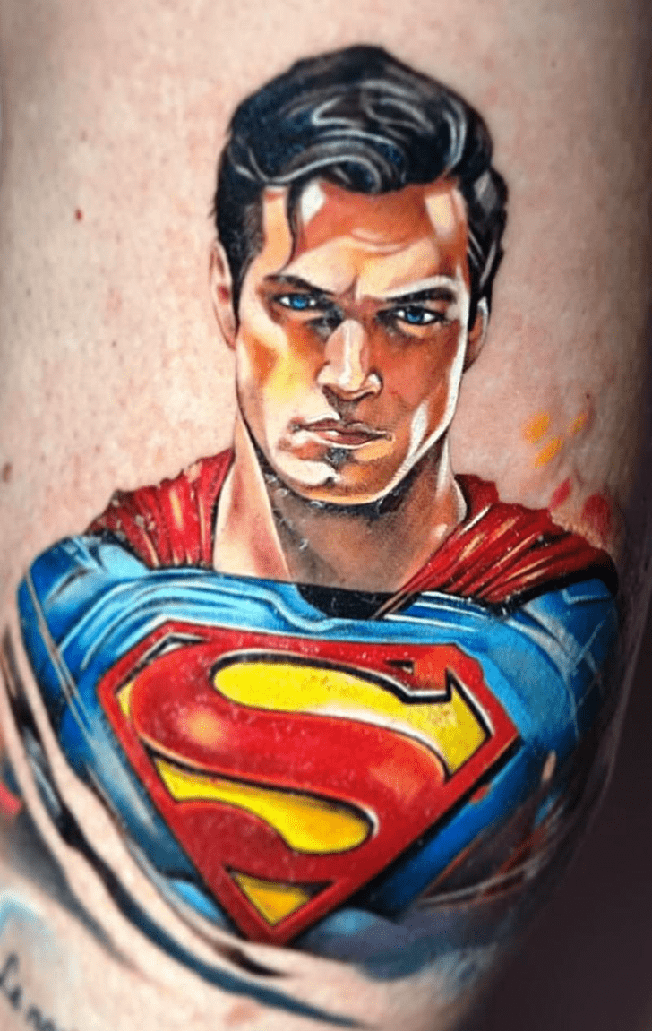 Superman Tattoo Figure