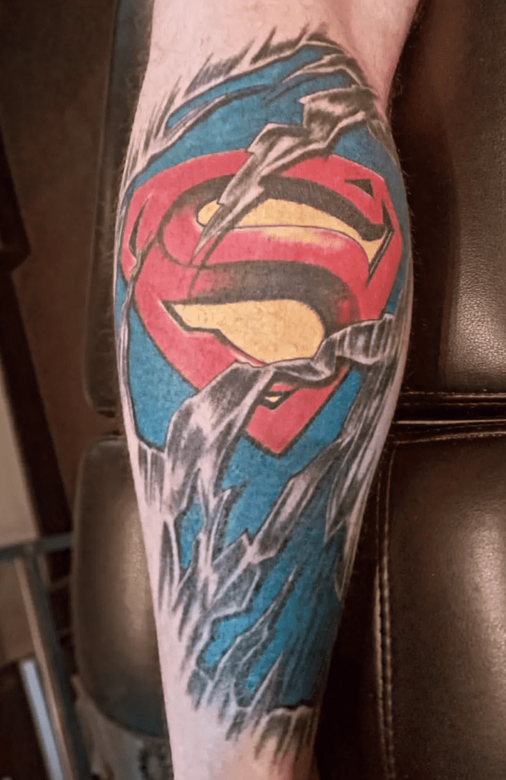 Superman Tattoo Figure