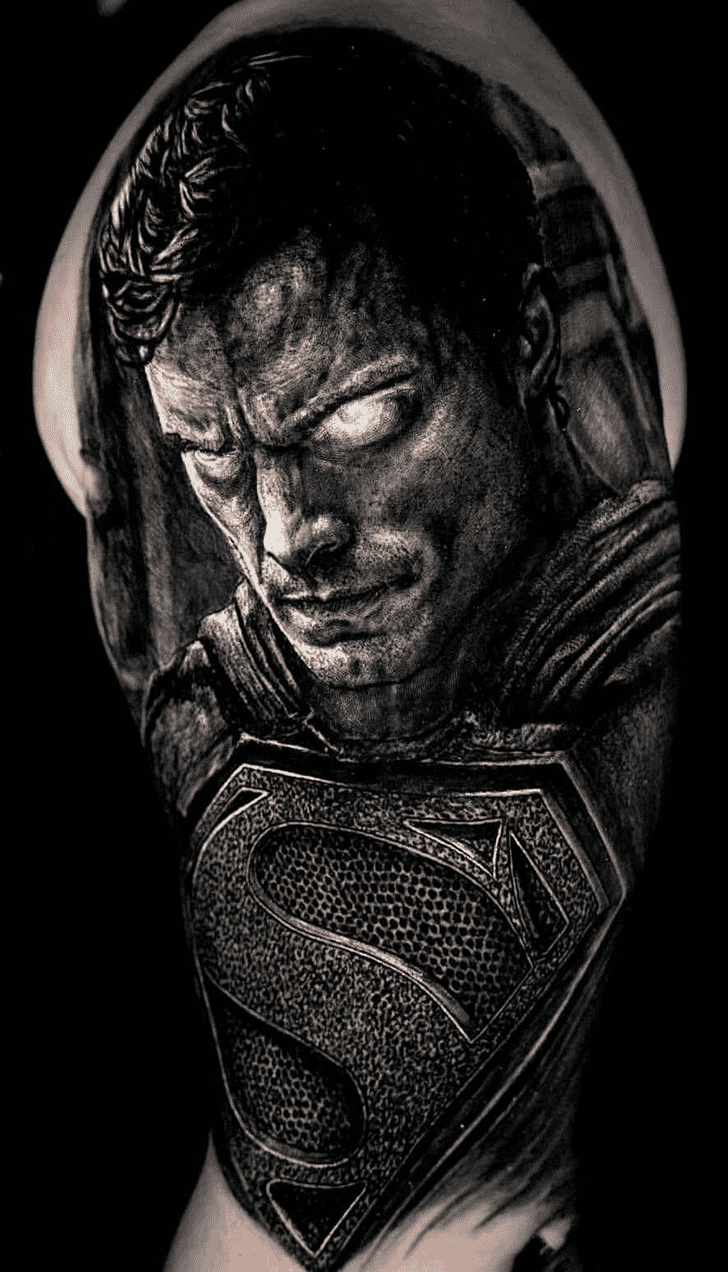 Superman Tattoo Photograph