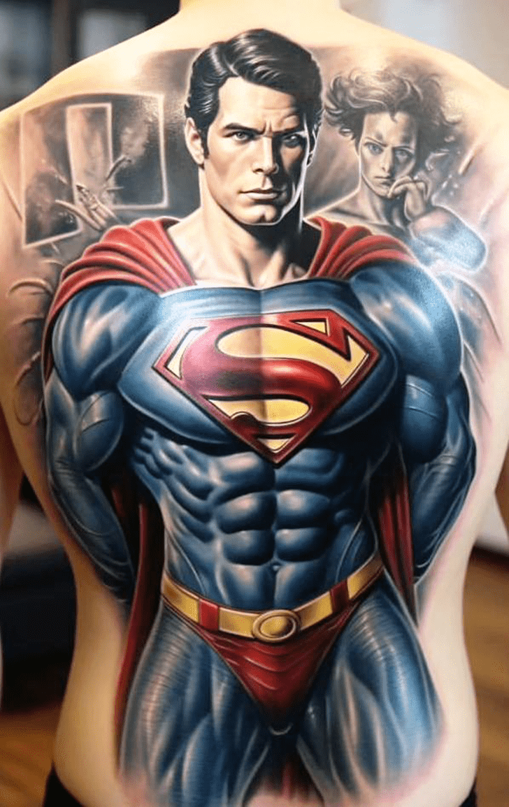 Superman Tattoo Photograph