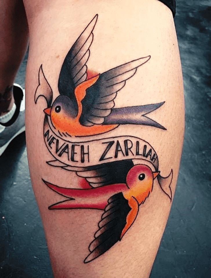 Swallow Bird Tattoo Design Image