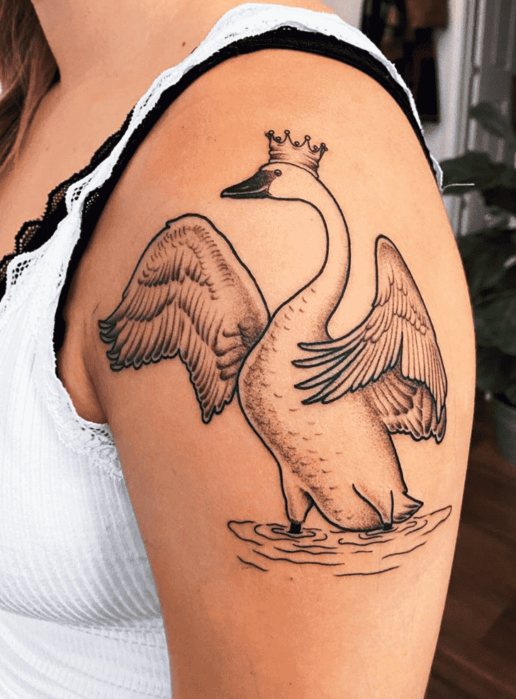 Swan Tattoo Portrait