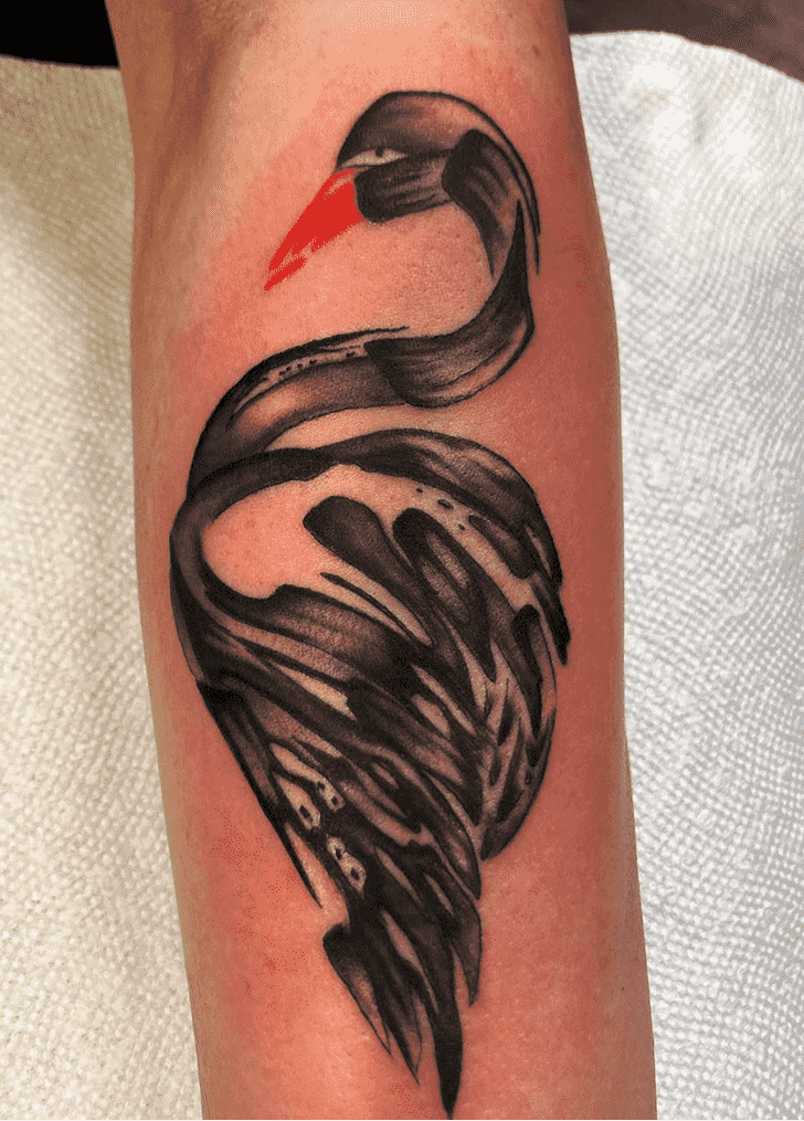 Swan Tattoo Shot