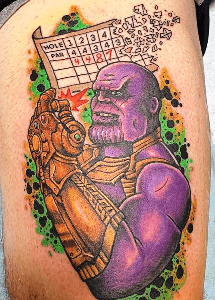 Thanos Tattoo Shot