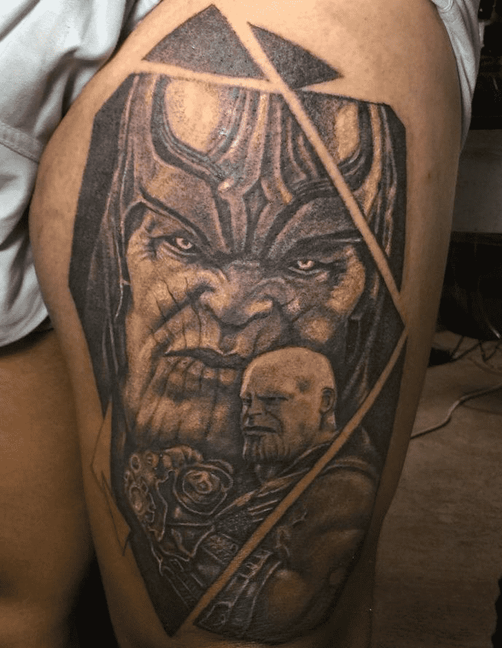 Thanos Tattoo Portrait