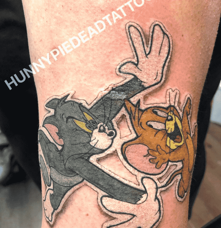 Tom and Jerry Tattoo Portrait