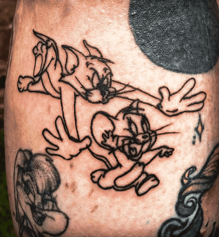 Tom and Jerry Tattoo Design Image