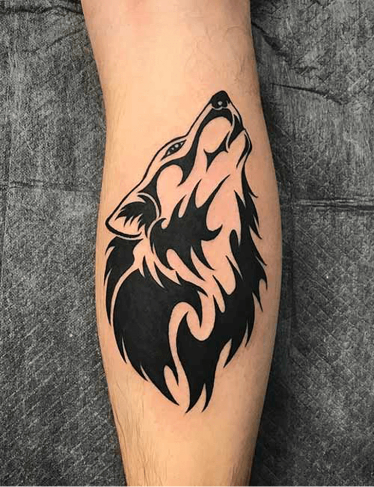 Tribal Wolf Tattoo Photos