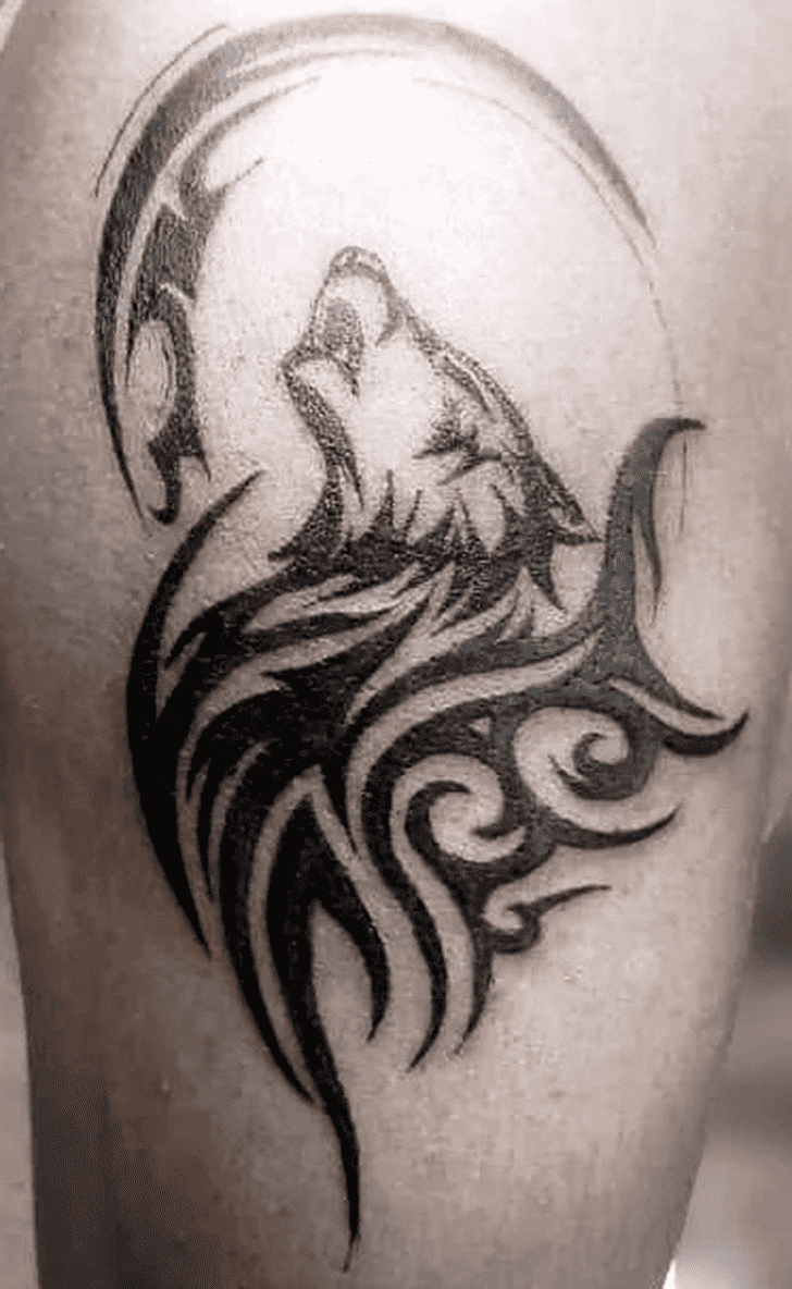 Tribal Wolf Tattoo Ink