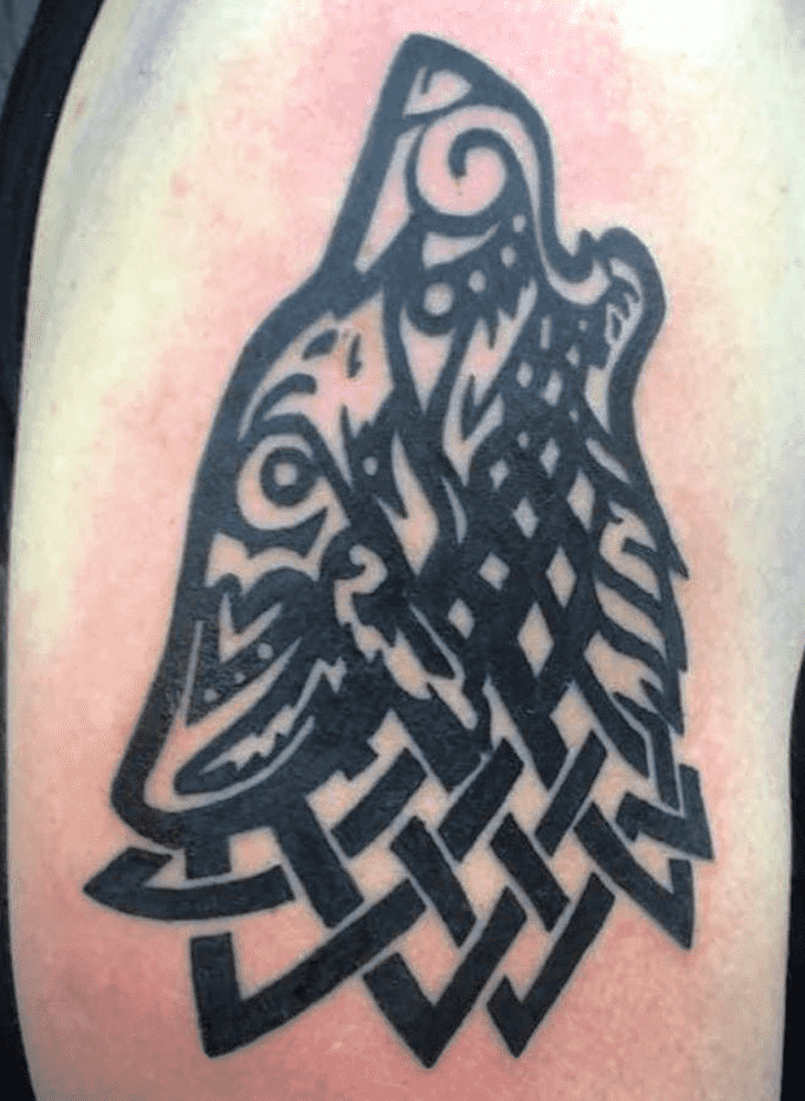 Tribal Wolf Tattoo Snapshot