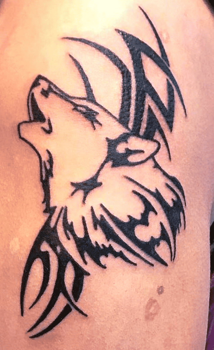 Tribal Wolf Tattoo Ink