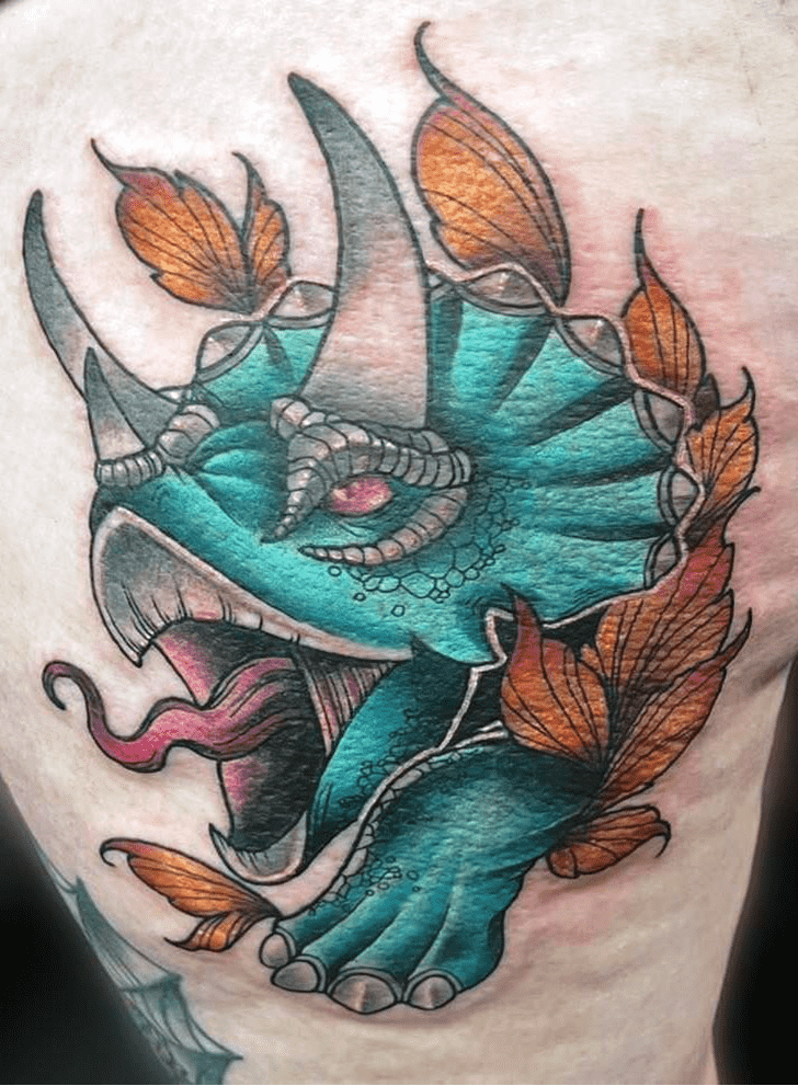Triceratops Tattoo Ink