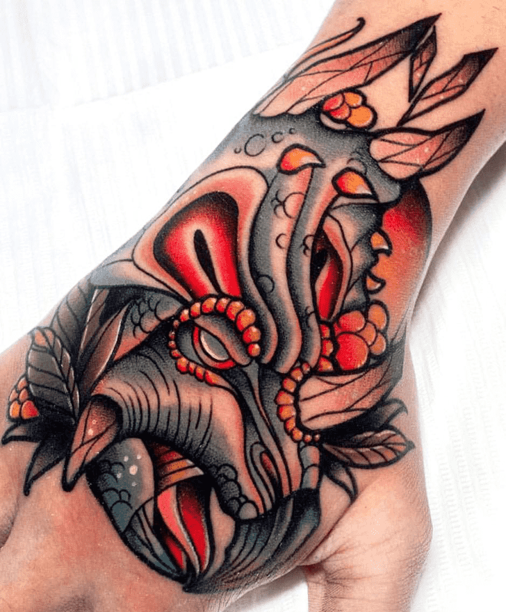 Triceratops Tattoo Snapshot