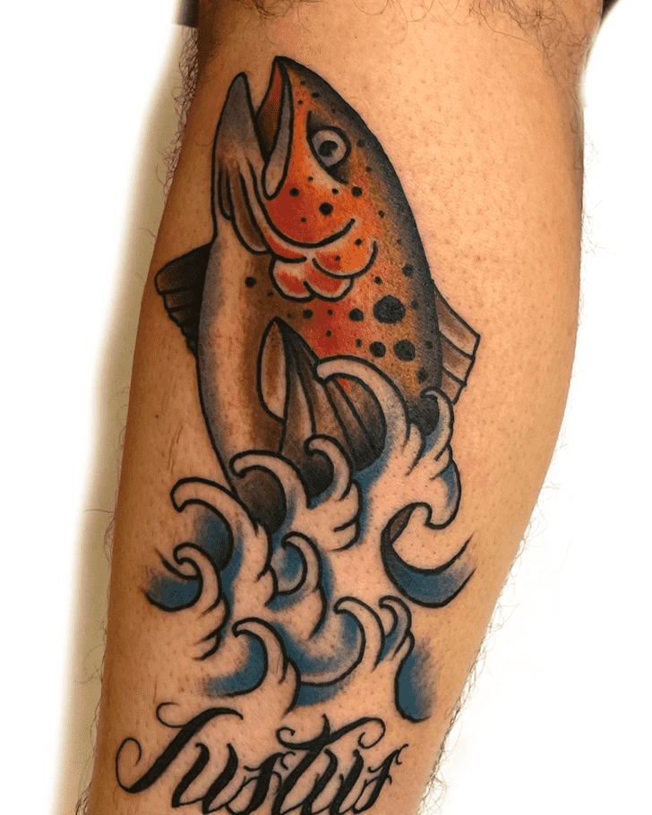 Trout Tattoo Photograph