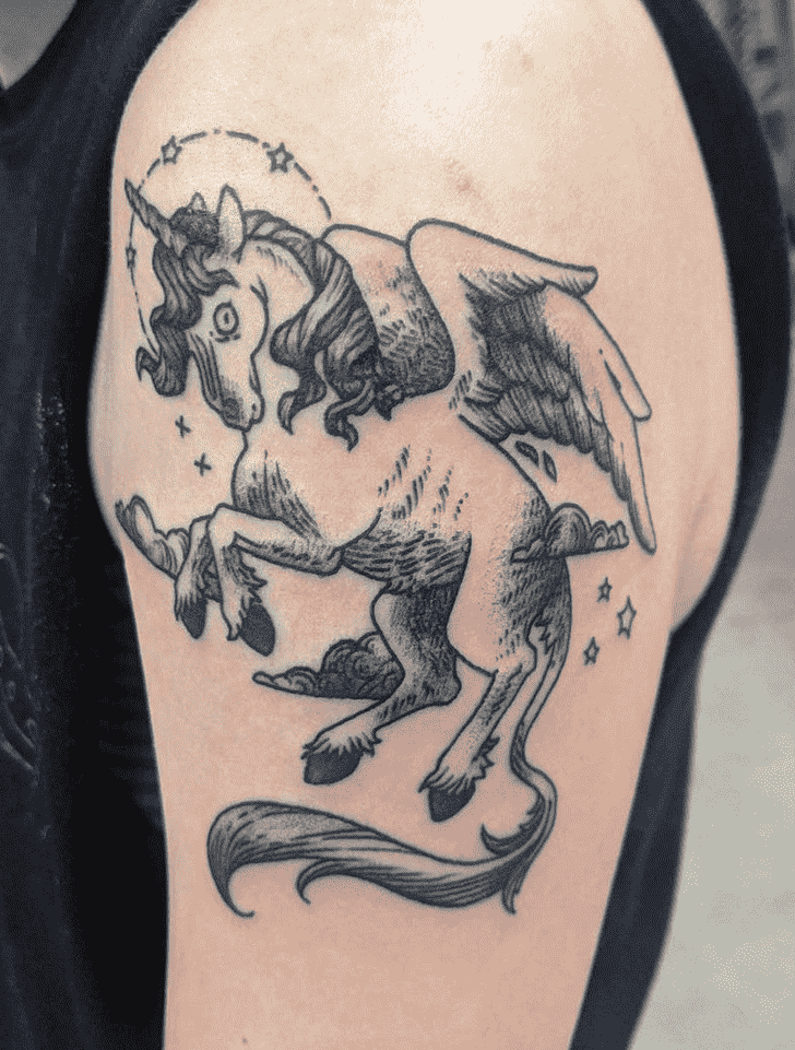 Unicorn Tattoo Figure
