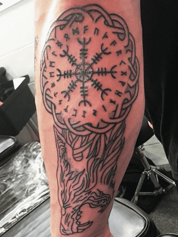 Viking Wolf Tattoo Snapshot