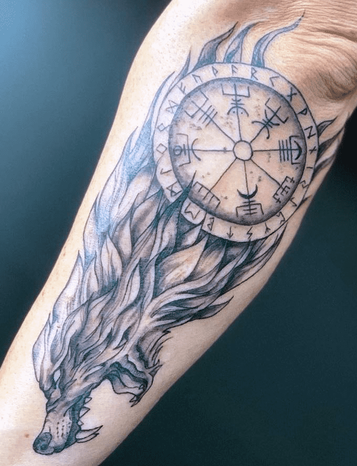 Viking Wolf Tattoo Picture