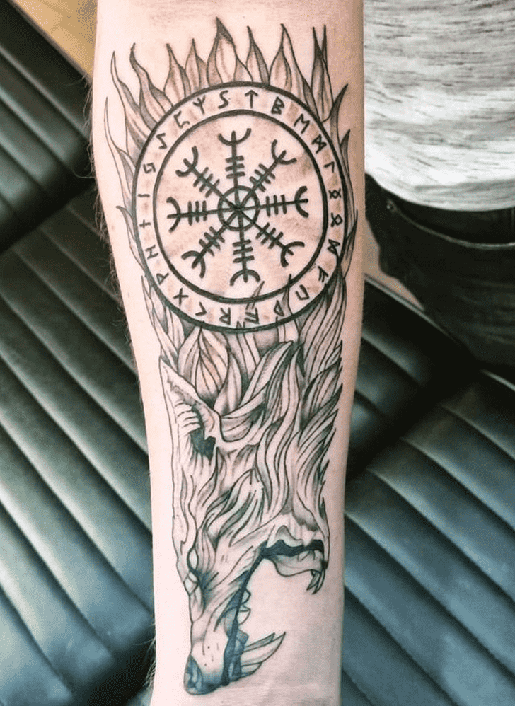 Viking Wolf Tattoo Photos
