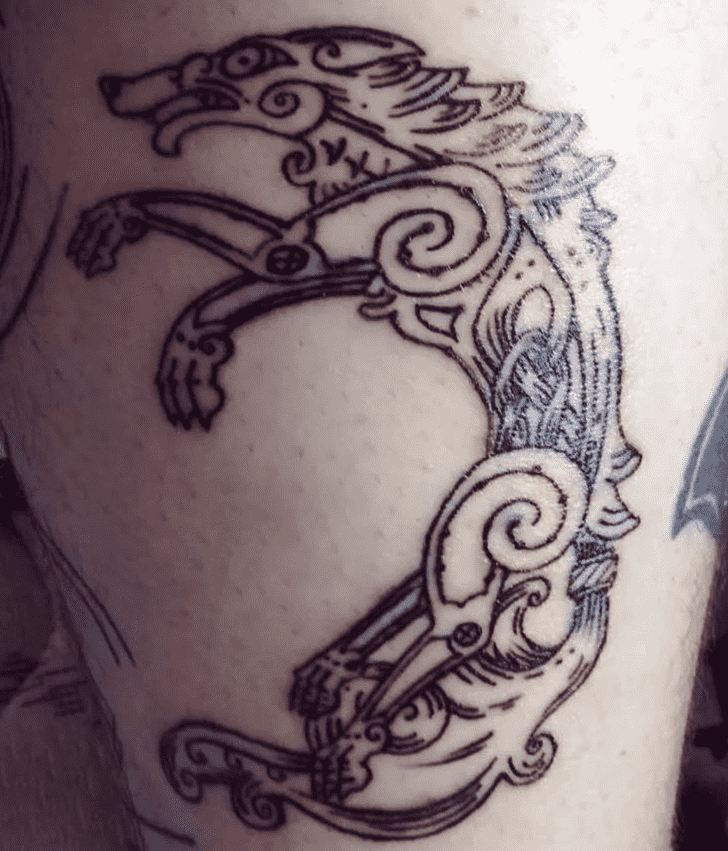 Viking Wolf Tattoo Snapshot