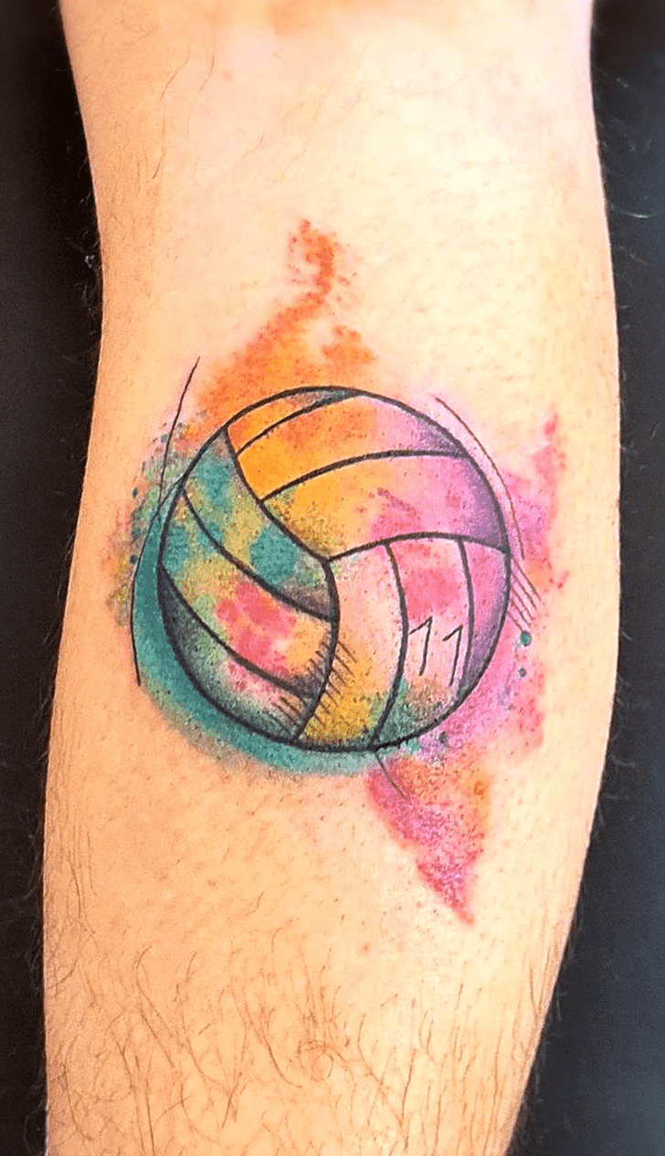 Volleyball Tattoo Portrait