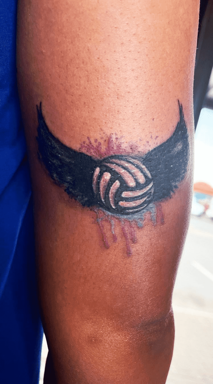 Volleyball Tattoo Shot