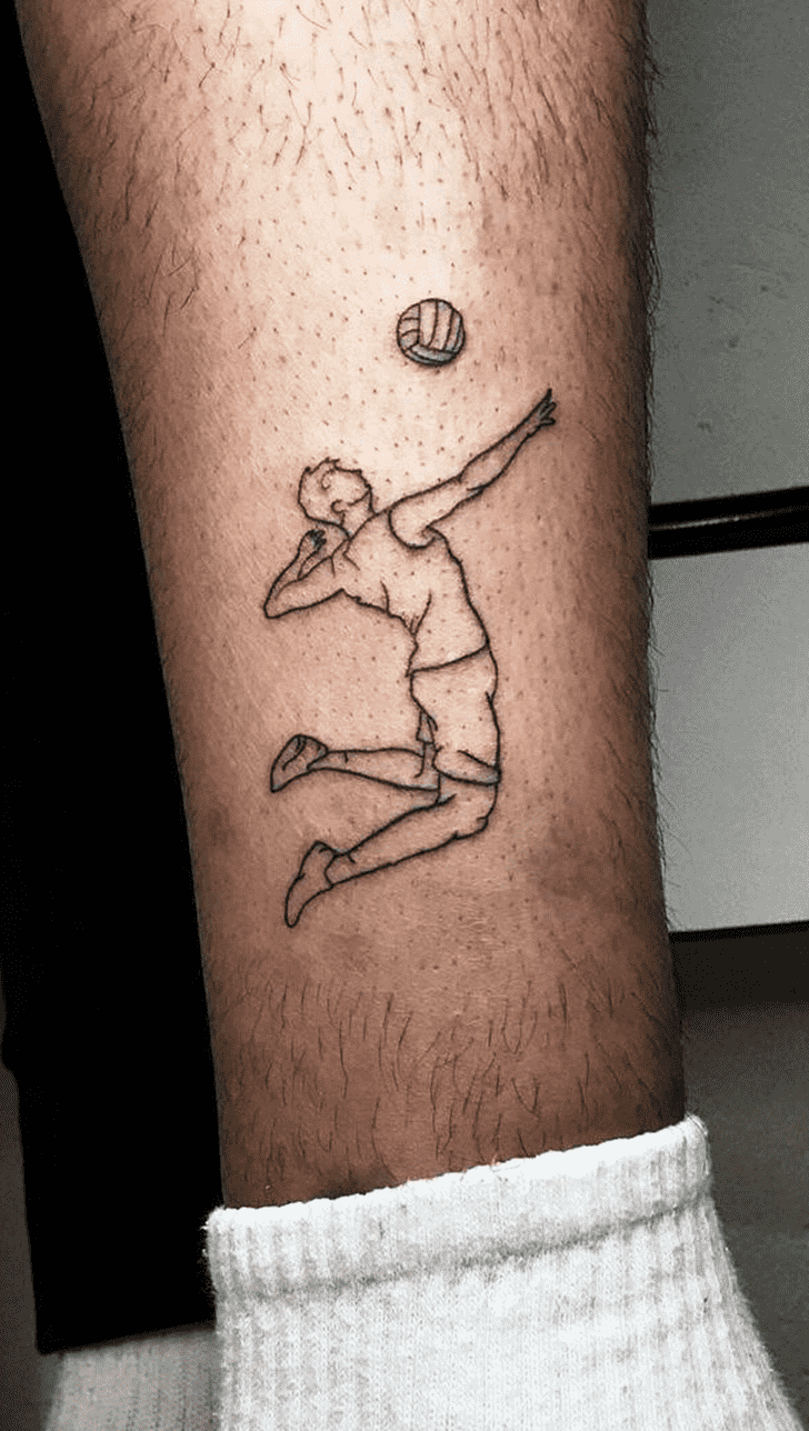 Volleyball Tattoo Portrait