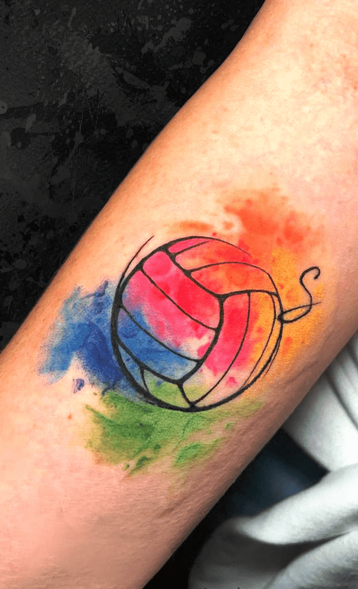 Volleyball Tattoo Shot