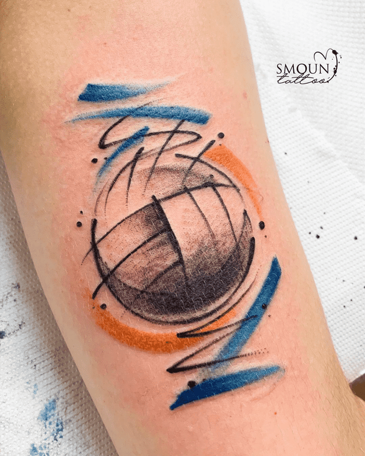 Volleyball Tattoo Figure