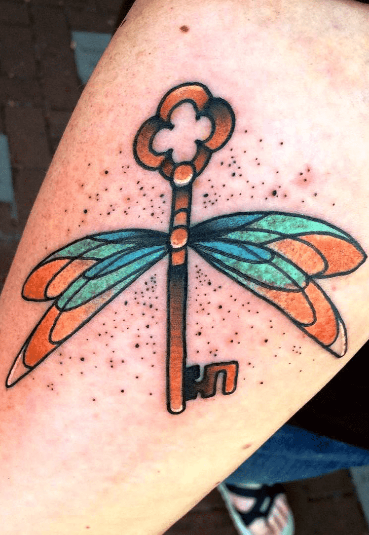 Winged Keys Tattoo Design Image