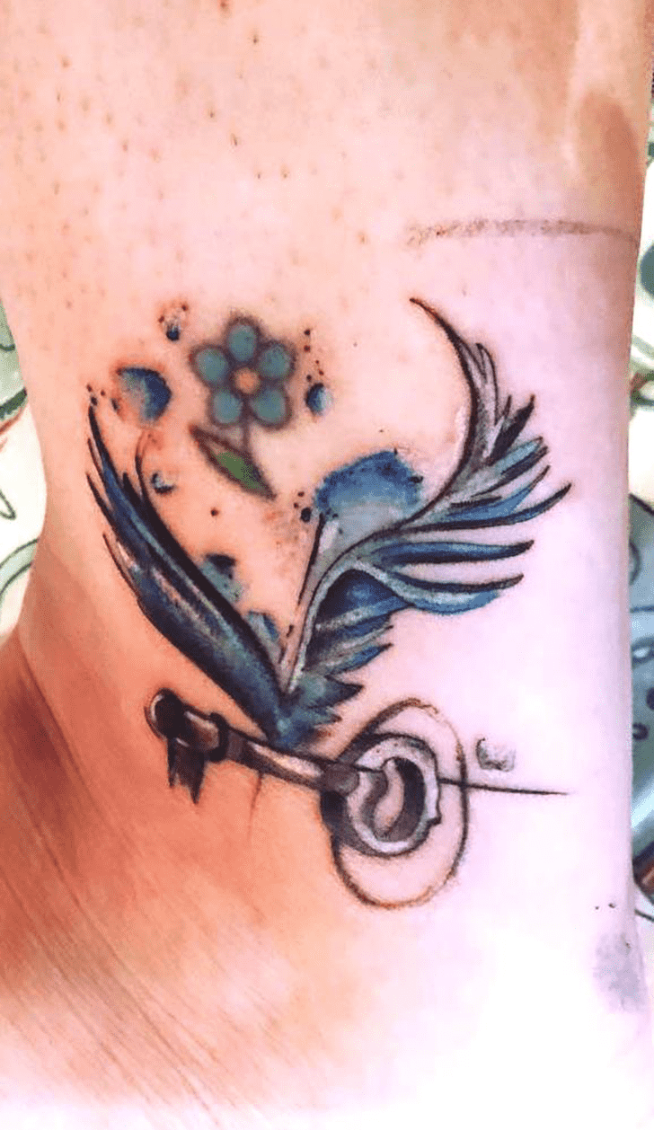 Winged Keys Tattoo Ink