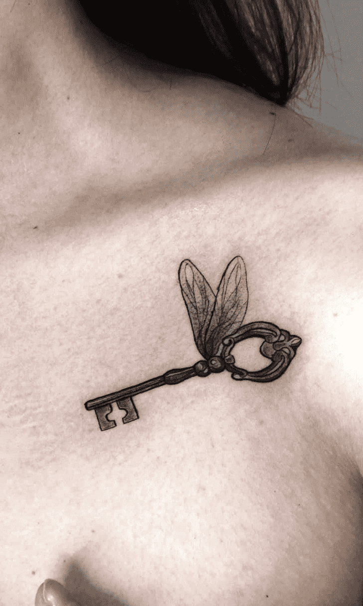 Winged Keys Tattoo Snapshot