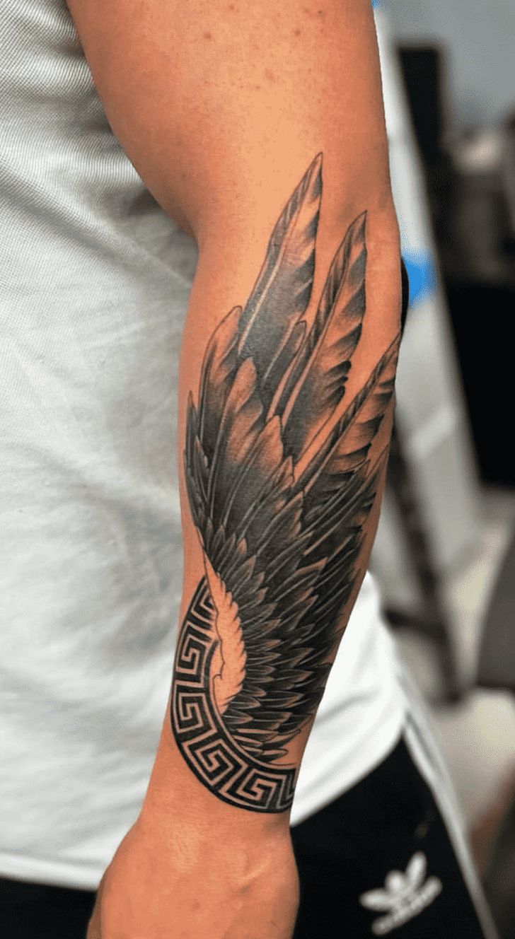 Wings Tattoo Shot