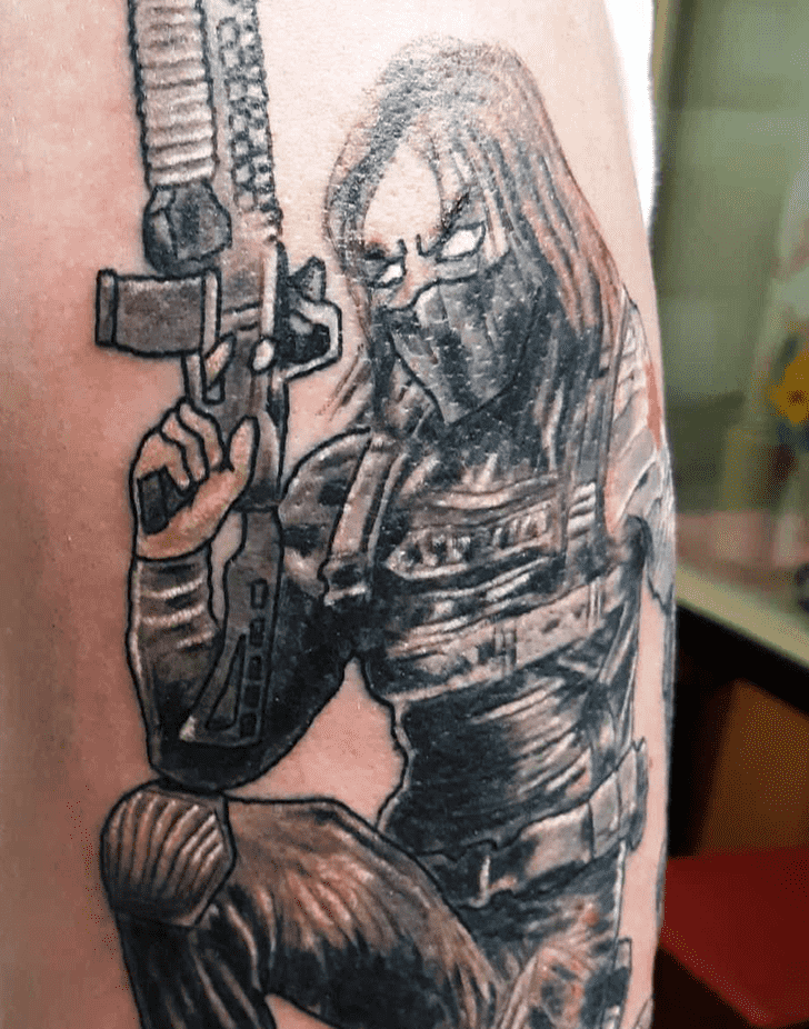 Winter Soldier Tattoo Figure