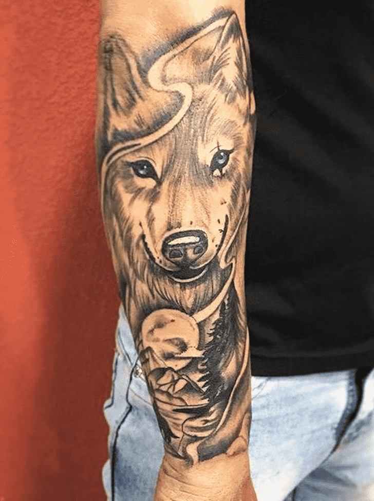 Wolf Tattoo Portrait