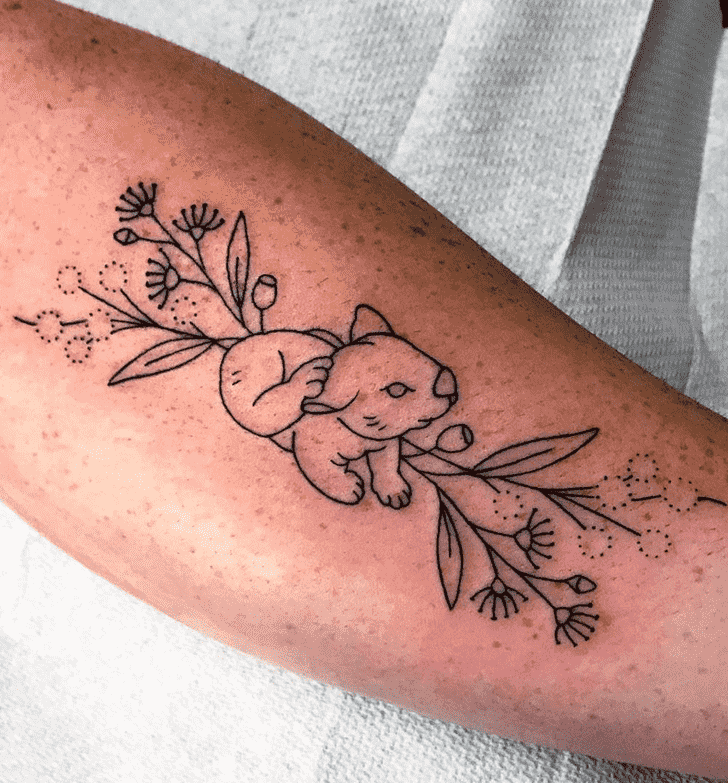 Wombat Tattoo Portrait