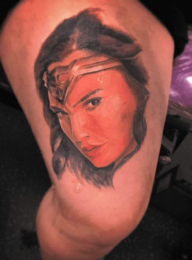 Wonder Woman Tattoo Shot