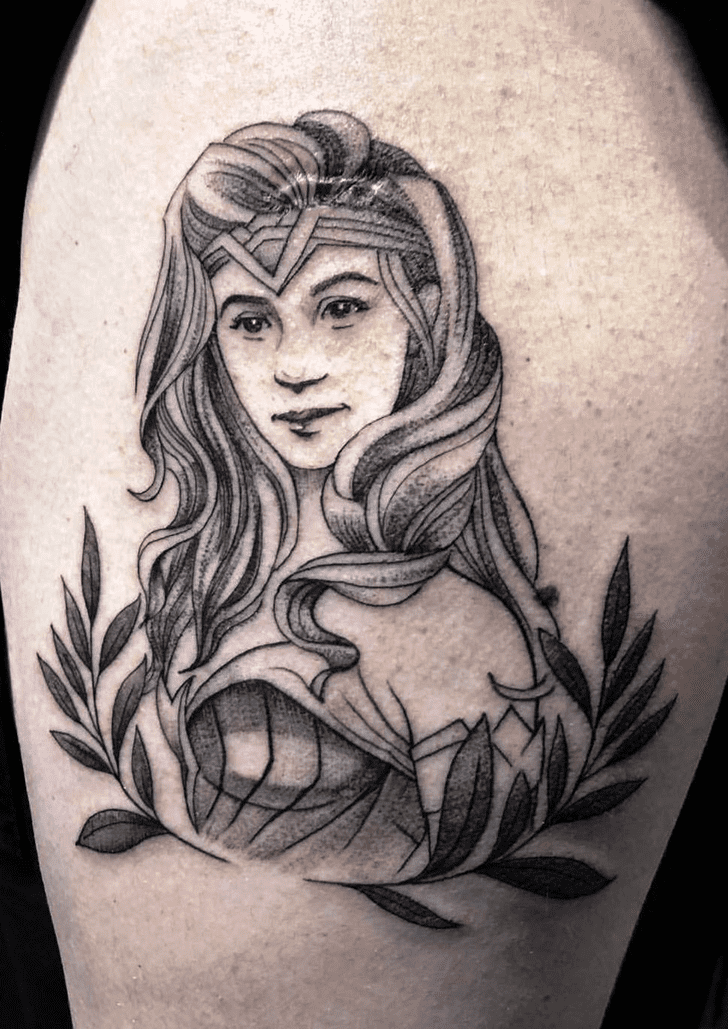 Wonder Woman Tattoo Figure