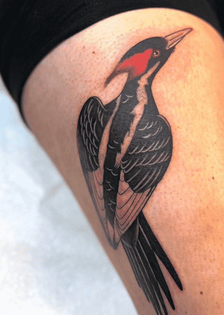 Woodpecker Tattoo Design Image
