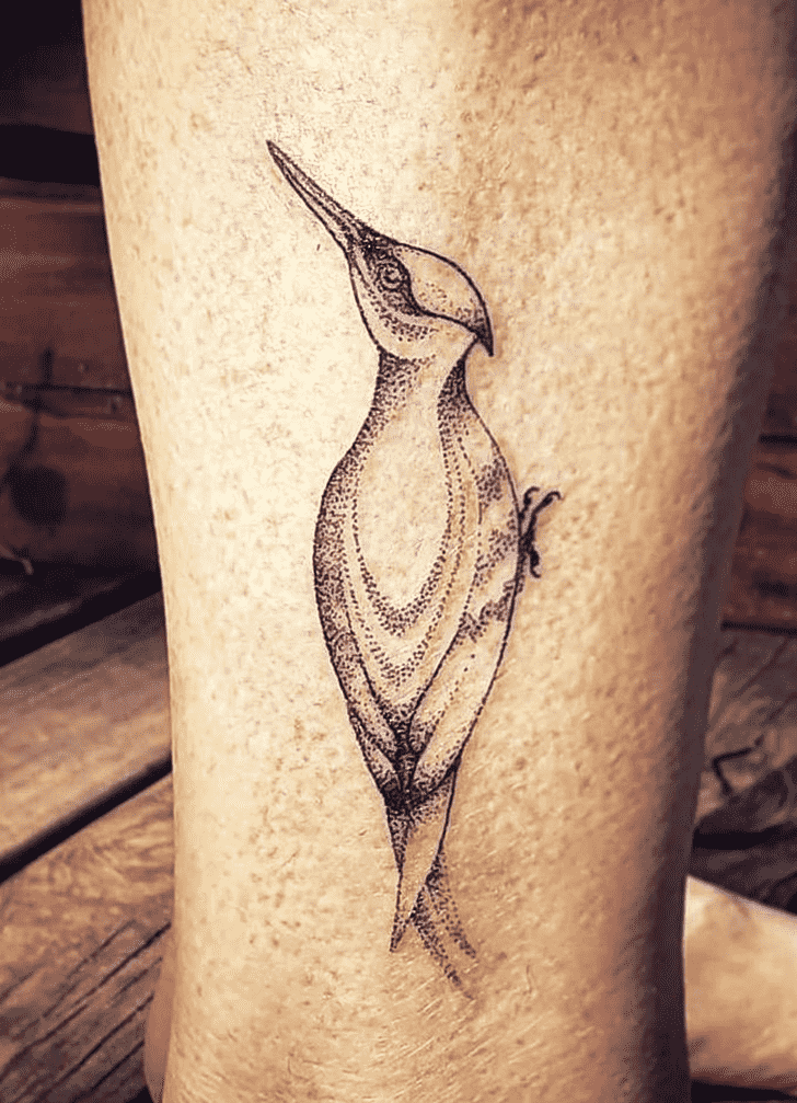 Woodpecker Tattoo Portrait