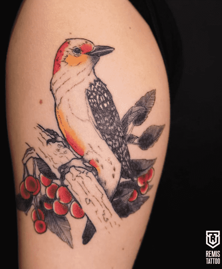 Woodpecker Tattoo Figure